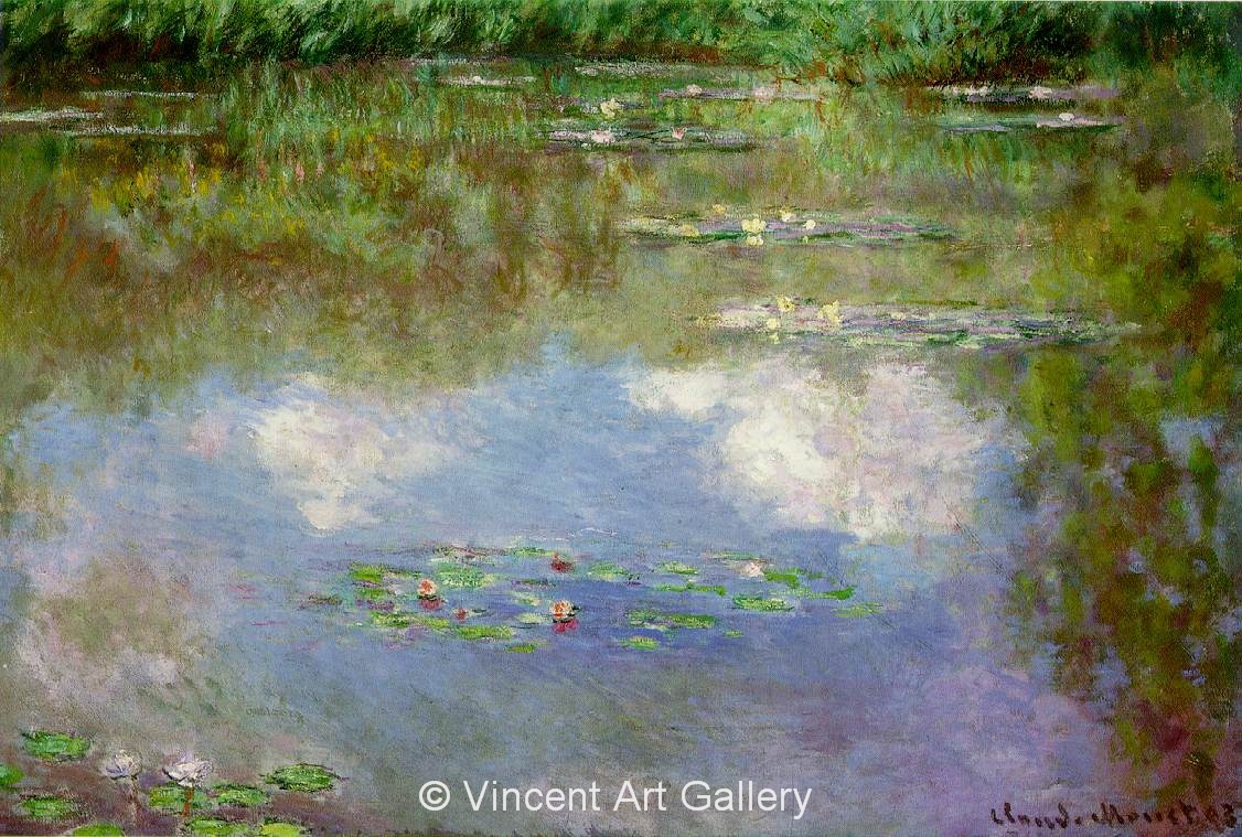 A1057, MONET, Waterlilies, The Clouds 